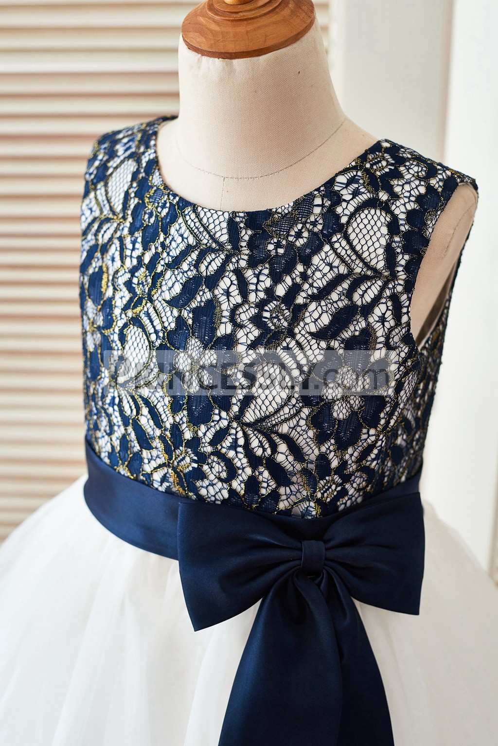 navy blue with gold dress