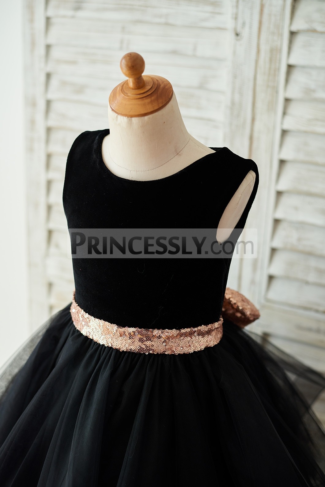 baby girl black velvet dress
